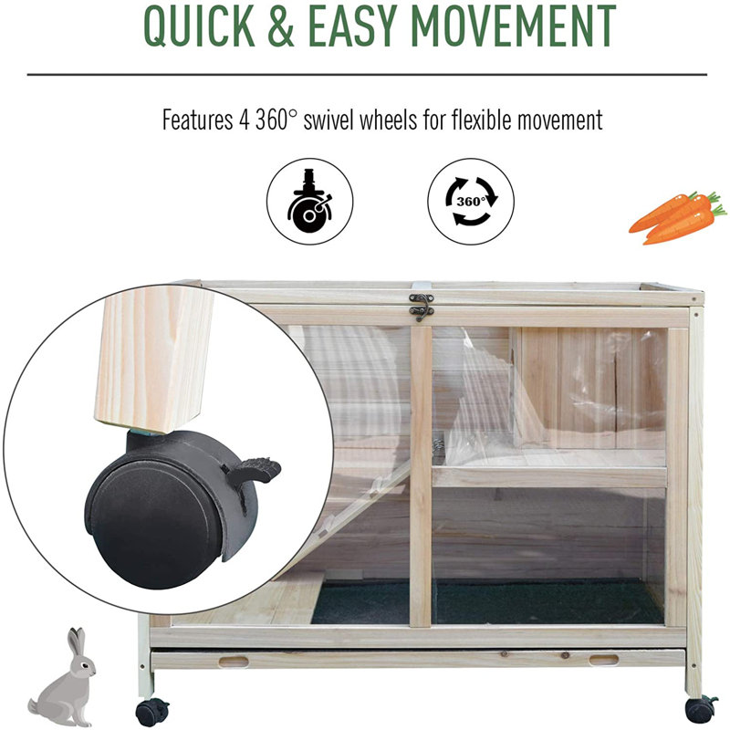 Archie & Oscar Bryson Weather Resistant Rabbit Hutch with Ramp